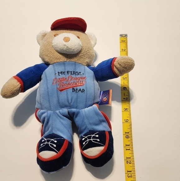 My First Little League Baseball Bear Toy Rattle - Picture 6 of 7